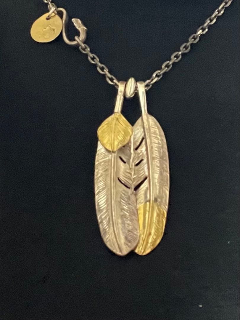 【キムタクセット】上金ハート＆先金フェザーチェーン、メタルセット