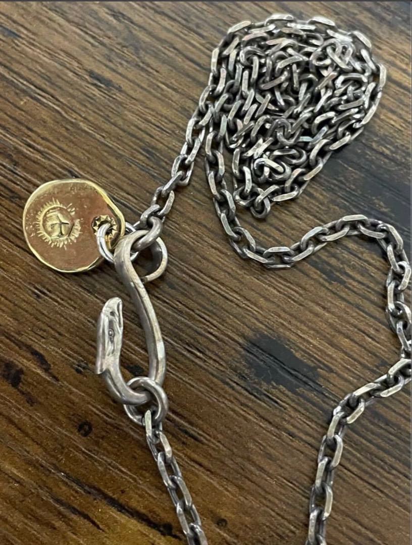 【キムタクセット】上金ハート＆先金フェザーチェーン、メタルセット