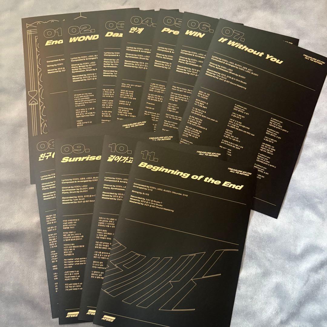 ATEEZ TREASURE EP.FIN：ALL TO ACTION 黒