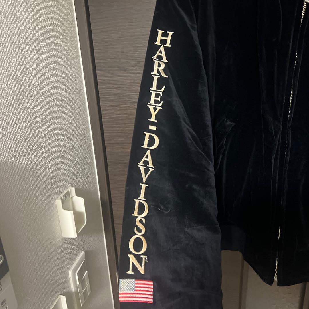 ハーレー ヴィンテージ ベロア 別珍 スカジャン 90s 希少 デッド 古着