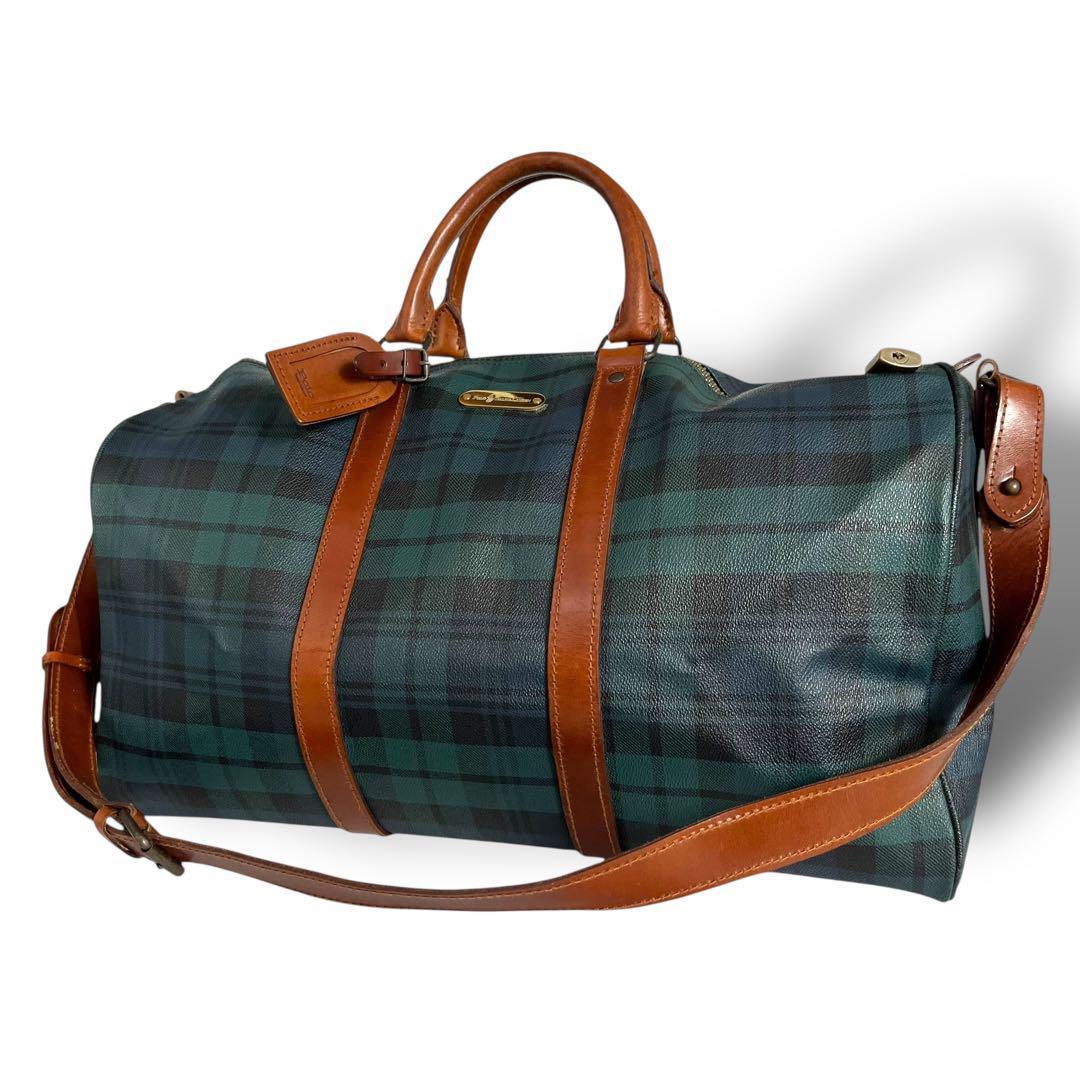 Vintage Polo Ralph Lauren チェック美品　ボストンバッグ