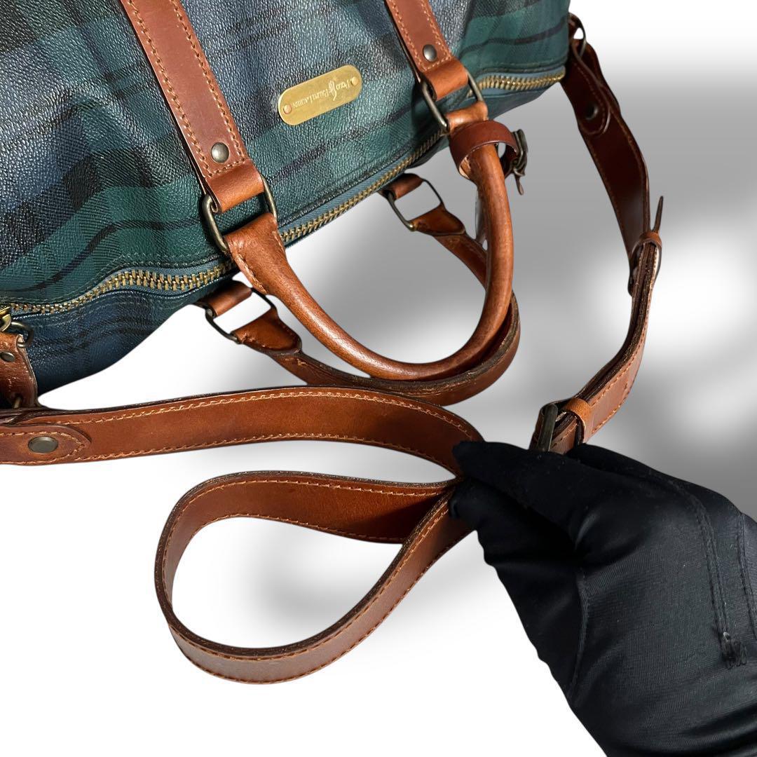 Vintage Polo Ralph Lauren チェック美品　ボストンバッグ