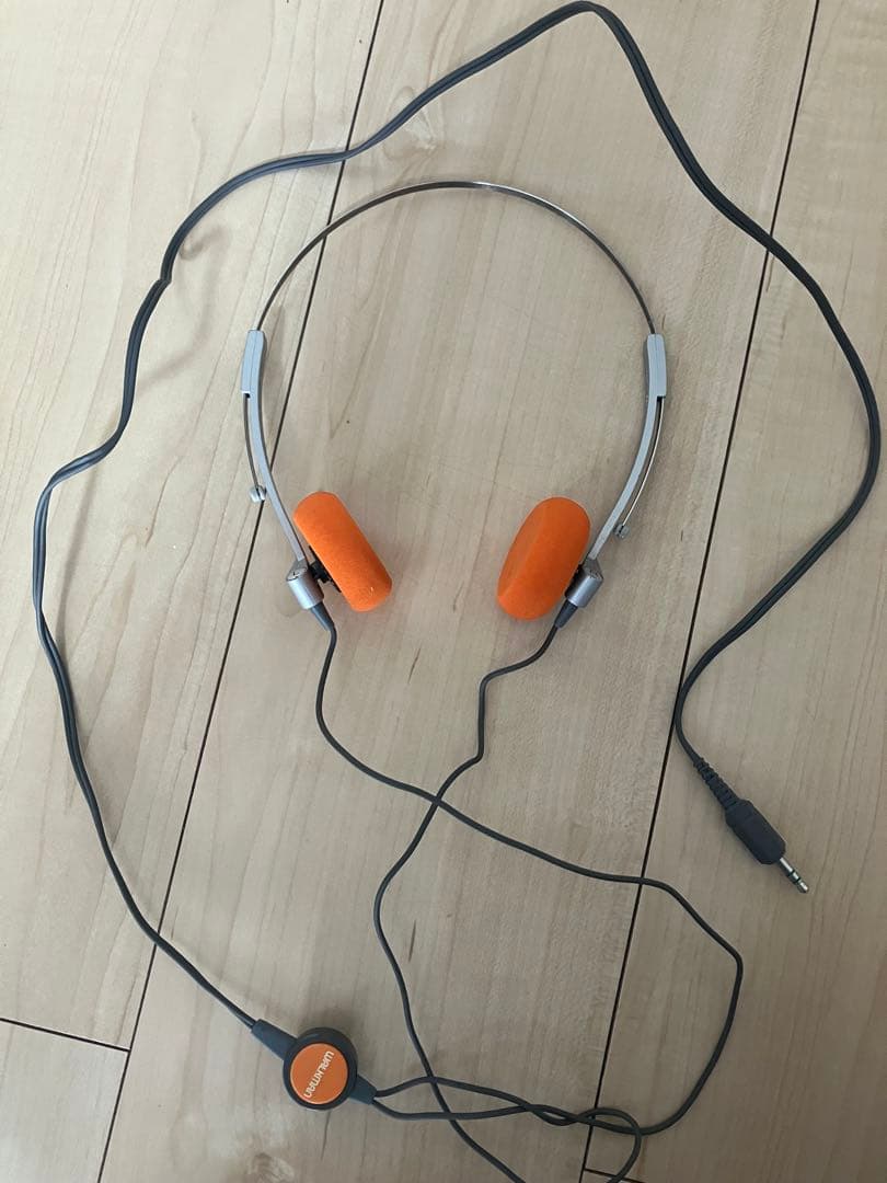 SONY WM-2用ヘッドホン MDR-4 SONY 有線ヘッドホン オレンジ