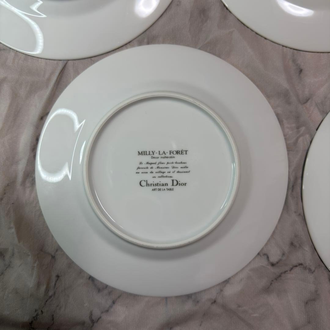 Christian Dior プレート スズラン φ19.5cm 5枚 未使用