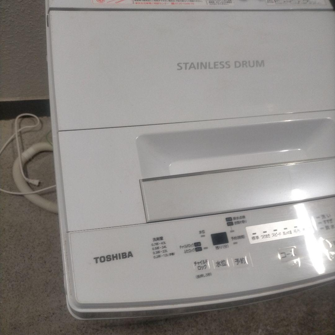 n*読様 送料無料　TOSHIBA 洗濯機 4.5kg STAINLESS DR
