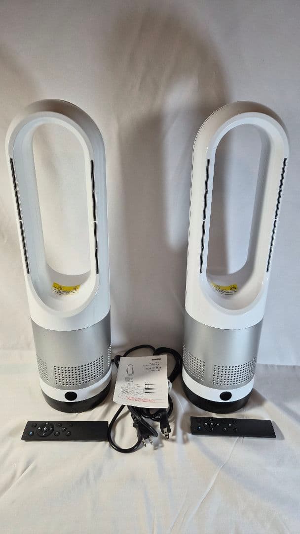 【冷暖両用＆羽根なし】 扇風機 タワーファン ファンヒーター 2台セット