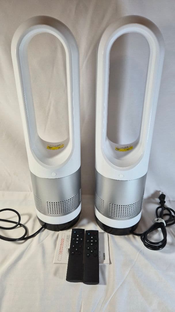 【冷暖両用＆羽根なし】 扇風機 タワーファン ファンヒーター 2台セット