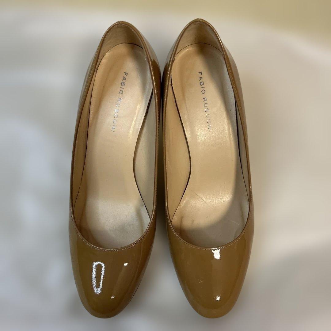 FABIO RUSCONI エナメルパンプス