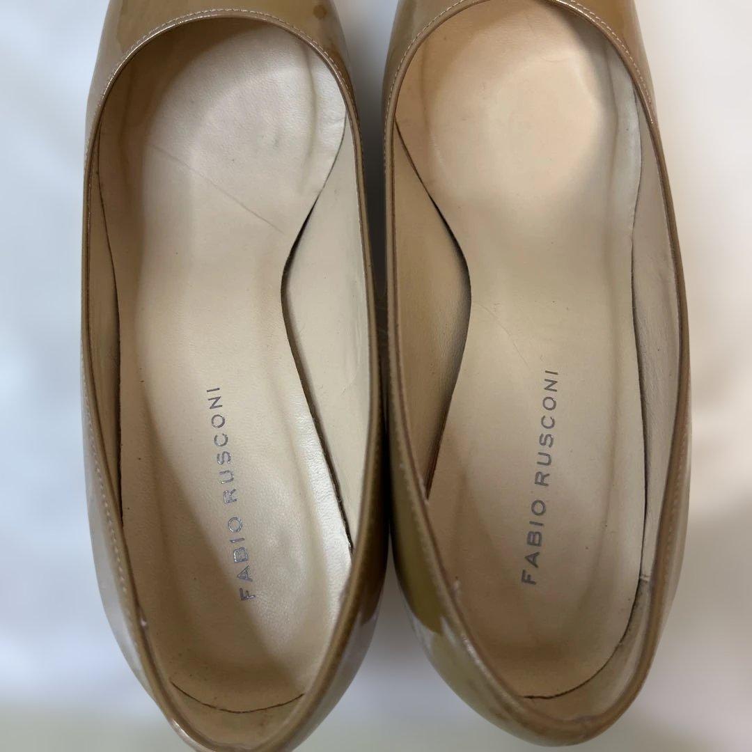 FABIO RUSCONI エナメルパンプス