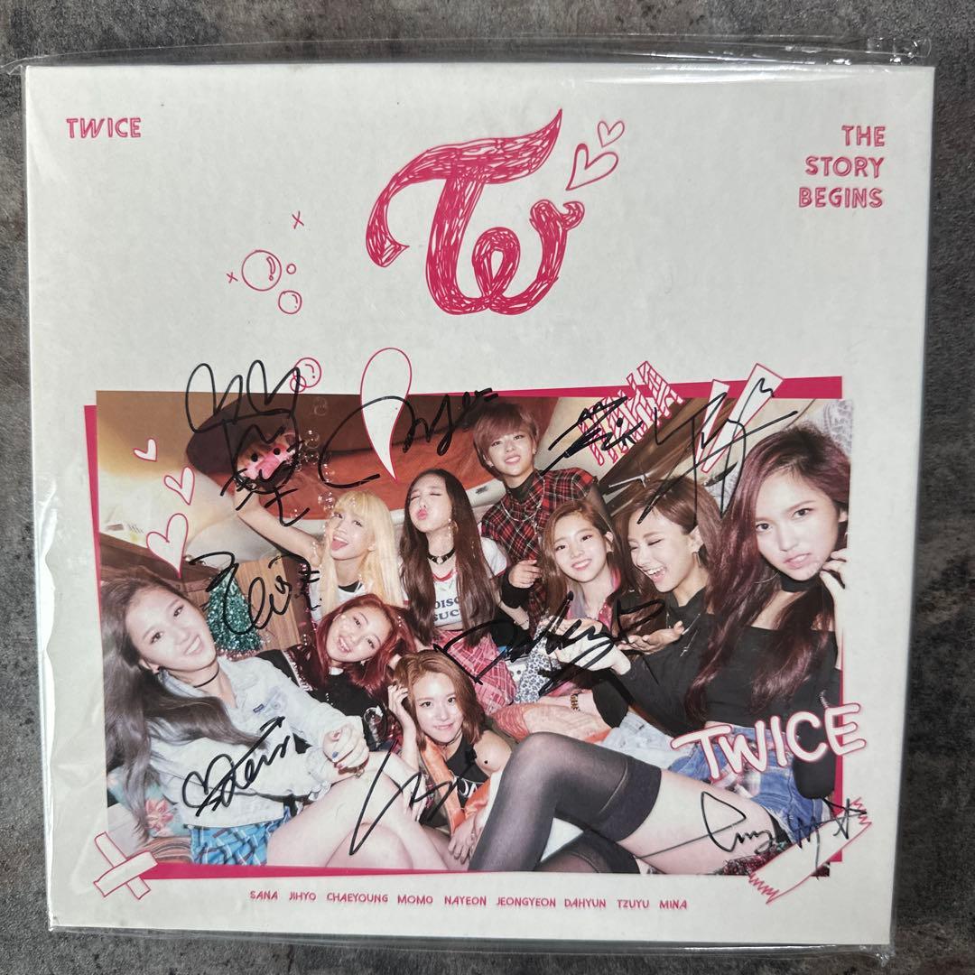 TWICE 直筆サイン　the story begins