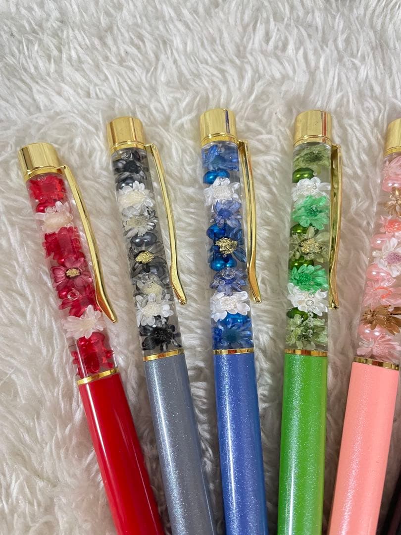 2026-ハーバリウムボールペン　セット　NO..2 NO..5 まめ