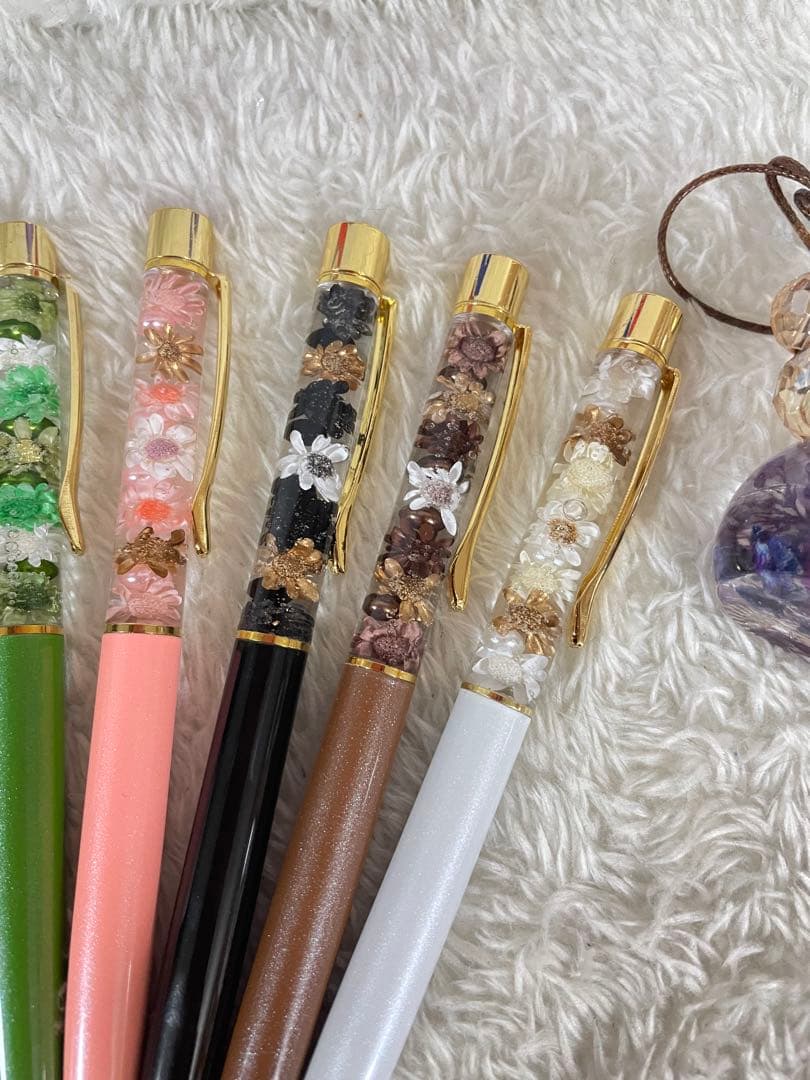 2026-ハーバリウムボールペン　セット　NO..2 NO..5 まめ