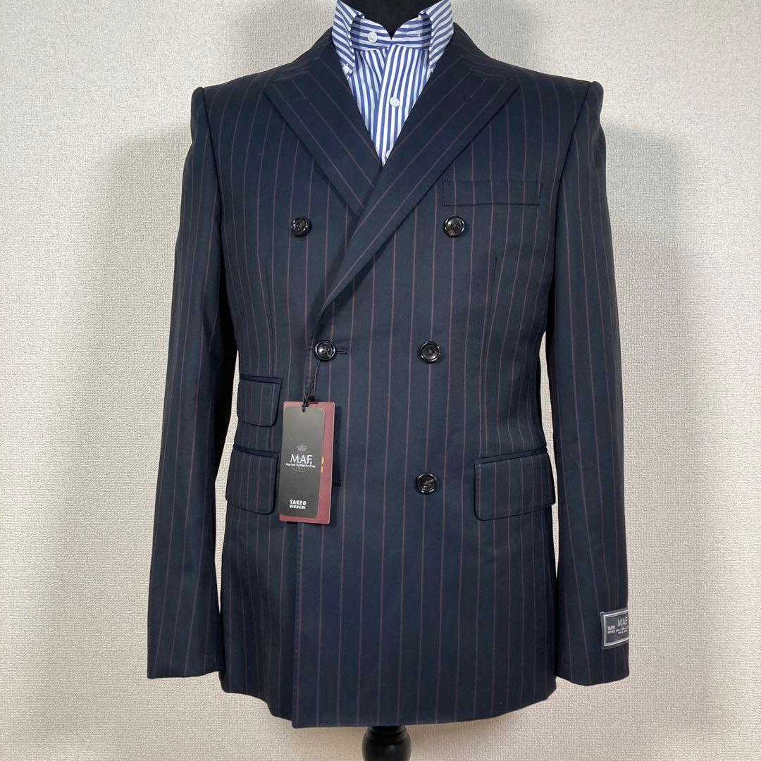 キヨ　タケオキクチ　スーツ　ジャケット　ダブル　MAF ストライプ