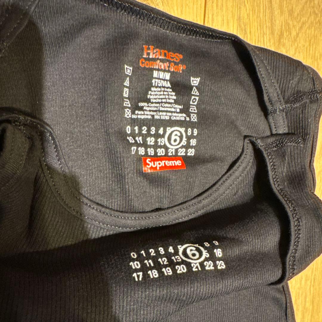 Supreme メゾンマルジェラ　ブラック タンクトップ 新品タグ付き