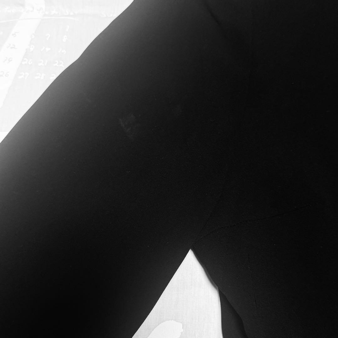 HARDY NOIR ダブルクロスミニマルロングドレス 36