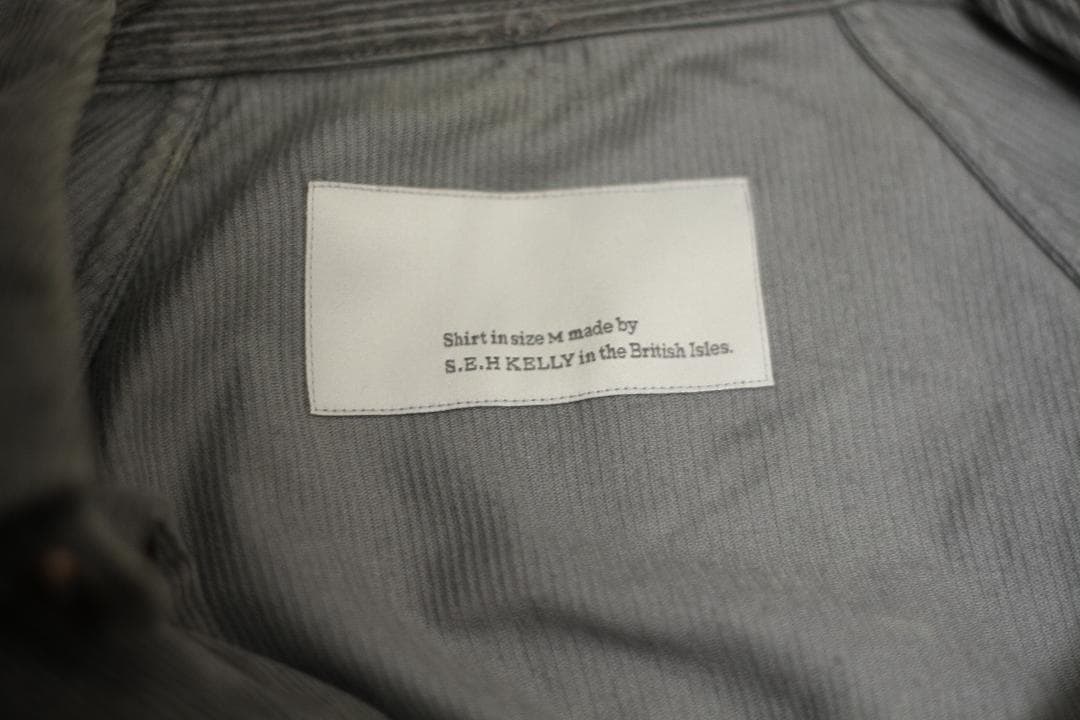 【良品】S.E.H KELLY コーデュロイ ラグラン オーバー シャツ M