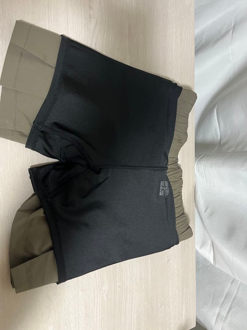 美品 ranor ラナー プリーツランニングスカート XS オリーブ トレラン