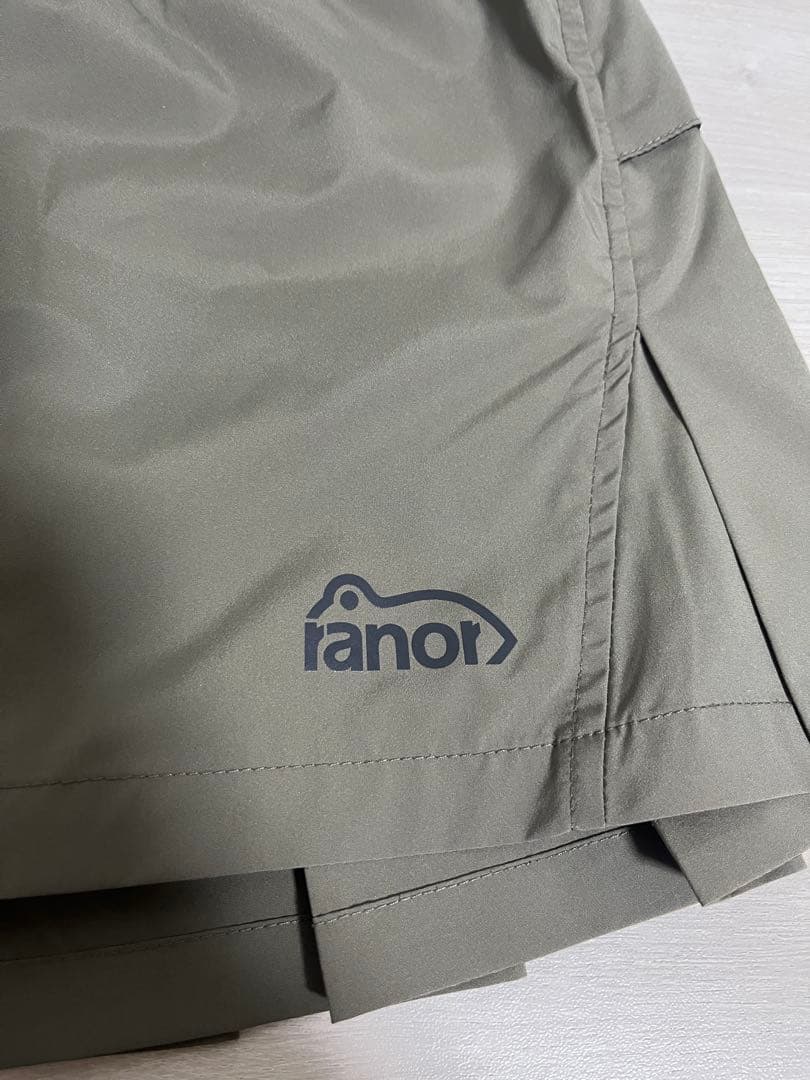 美品 ranor ラナー プリーツランニングスカート XS オリーブ トレラン