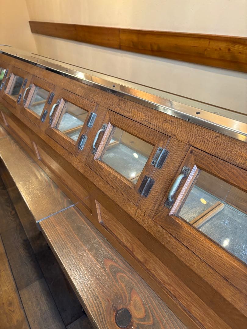 【稀少】レトロ　時代家具　ガラスケース　駄菓子屋ガラスケース