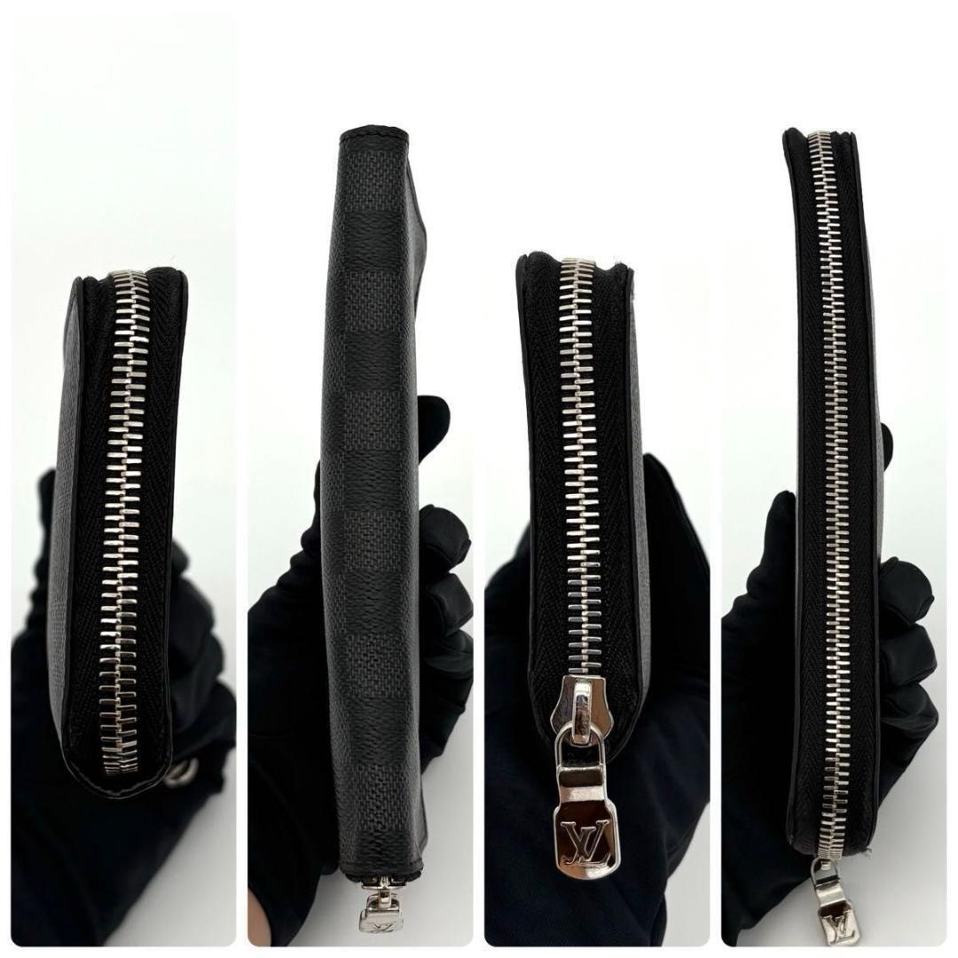 ルイヴィトン 長財布 ダミエ グラフィット ジッピー ヴェルティカル 2015