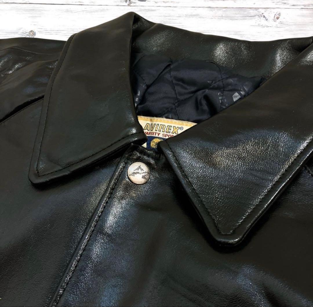 アビレックス　レザージャケット　スタジャン　AVIREX