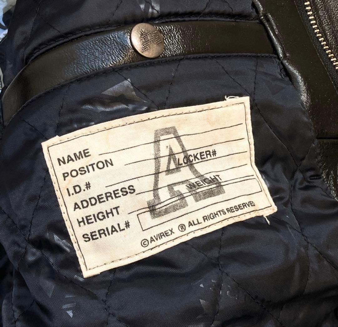 アビレックス　レザージャケット　スタジャン　AVIREX
