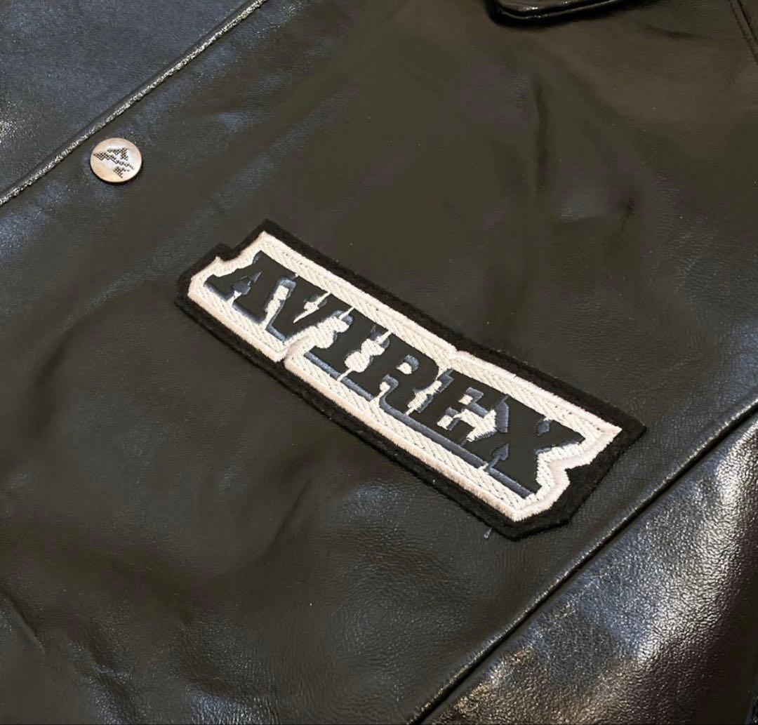 アビレックス　レザージャケット　スタジャン　AVIREX