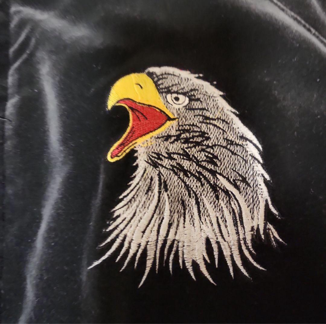 TALONジップJAPANESE EMBROIDERED JACKET　ベロア