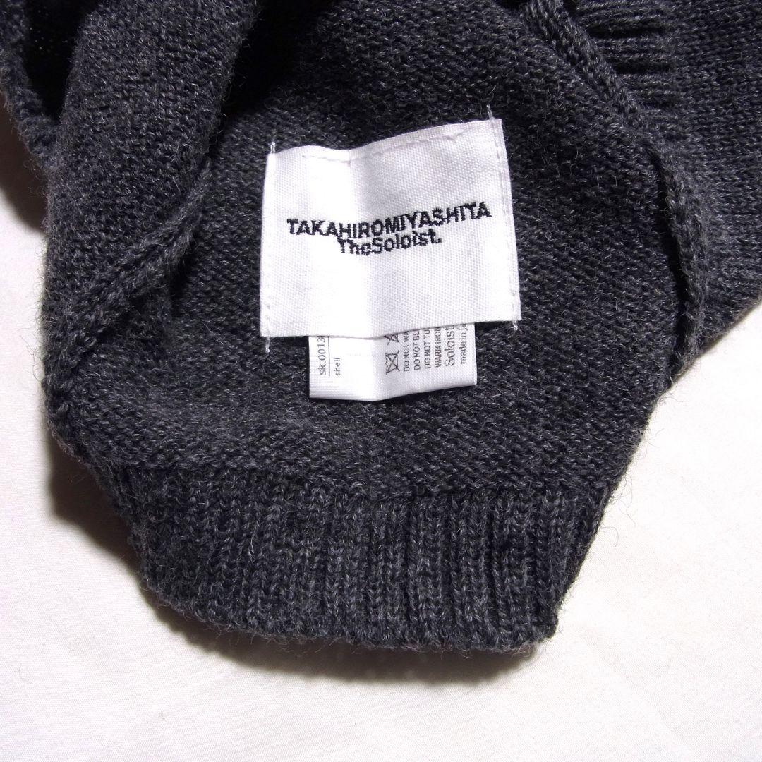 未使用 タカヒロミヤシタザソロイスト シェットランドウール ヒュージ バラクラバ