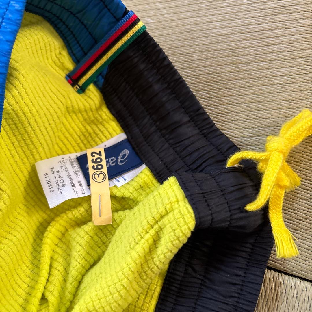 アシックス A77 ウインドブレーカー 上下セット ブルー ブラック　M