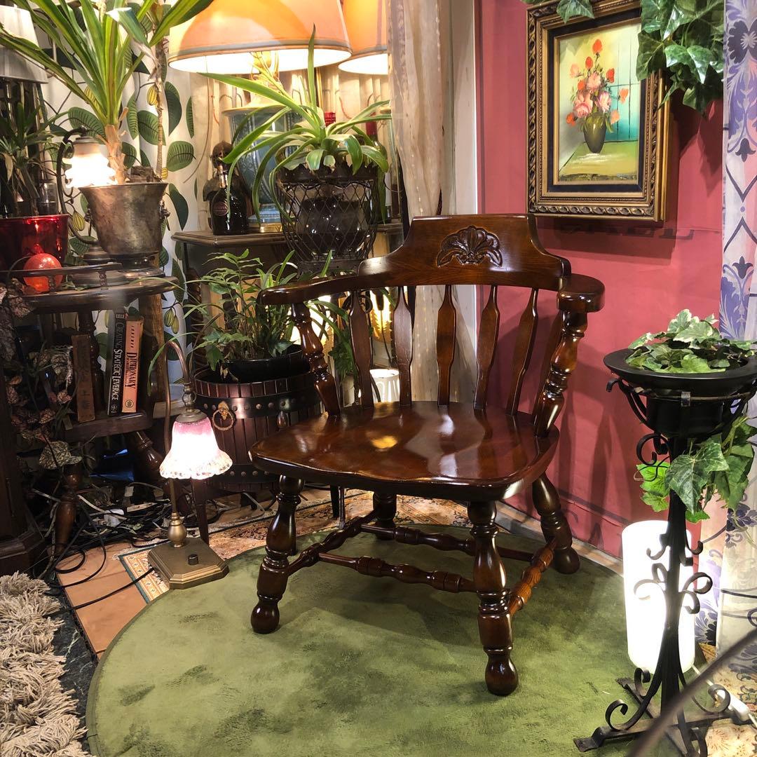 70,s ヴィンテージ L１　ブナ無垢材　アームチェア