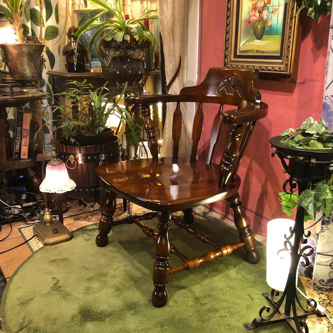 70,s ヴィンテージ L１　ブナ無垢材　アームチェア