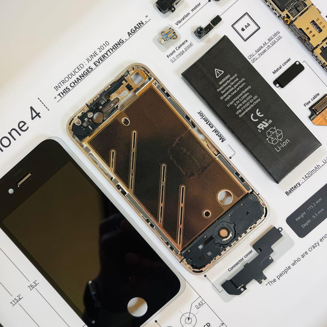 iPhone 4 Black 標本アート ボックスフレーム仕様