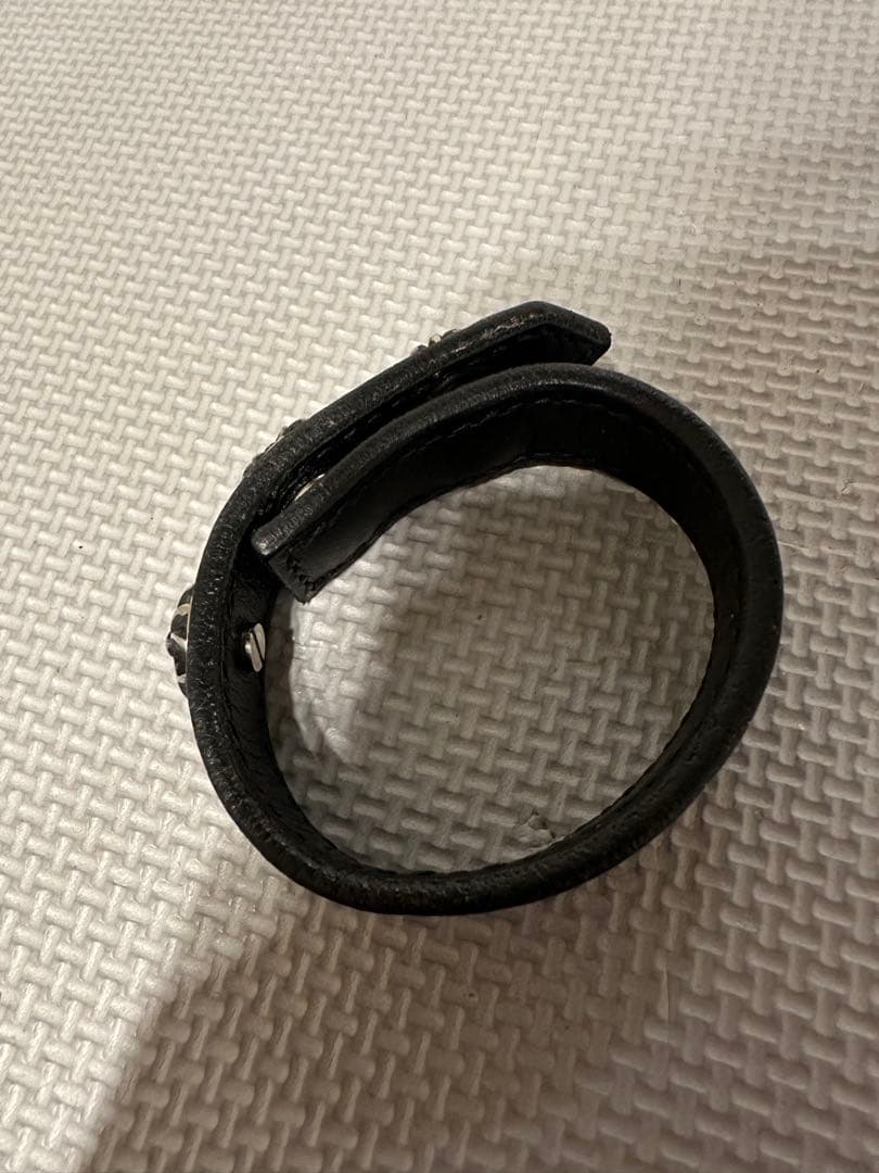 （最終値下げ）【ハンドメイド】レザーブレスレット　クロムエクセル