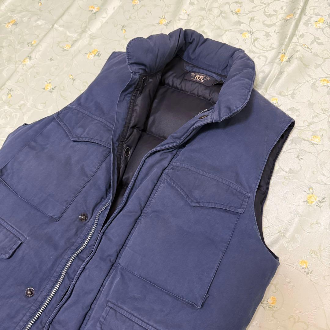 入手困難 正規品 美品 名作RRL ダブルアールエル コットン ダウンベスト