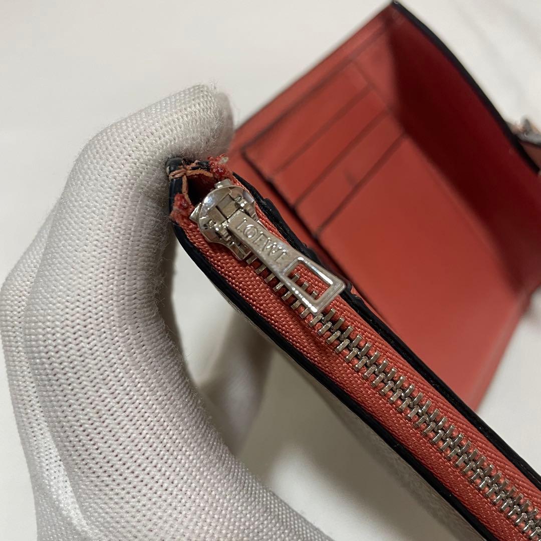ロエベ LOEWE バーティカルウォレット 三つ折り財布