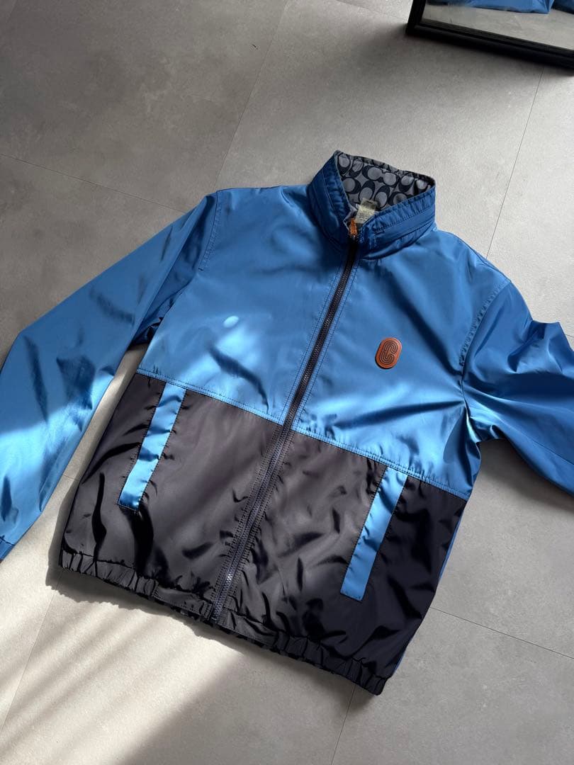 美品 本日限定で1万円!! リバーシブル ナイロンジャケット 青/黒