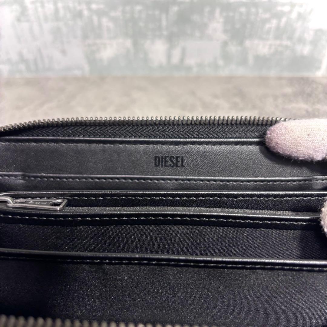 【まさやん！】DIESEL ディーゼル 長財布 ラウンドジップ ブラック
