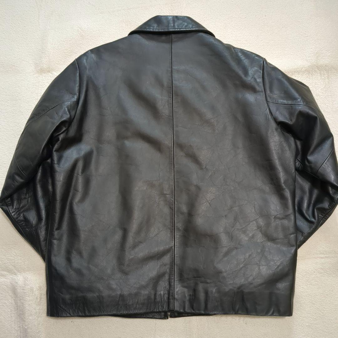 美品 オールドギャップ 牛革 レザージャケット ブラック ライダース
