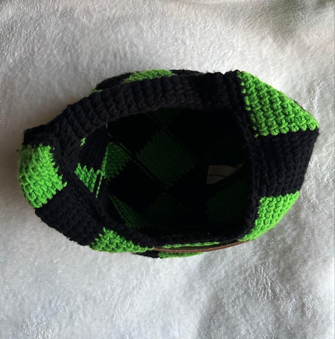 MARNI チェック柄トートバッグ グリーン/ブラック