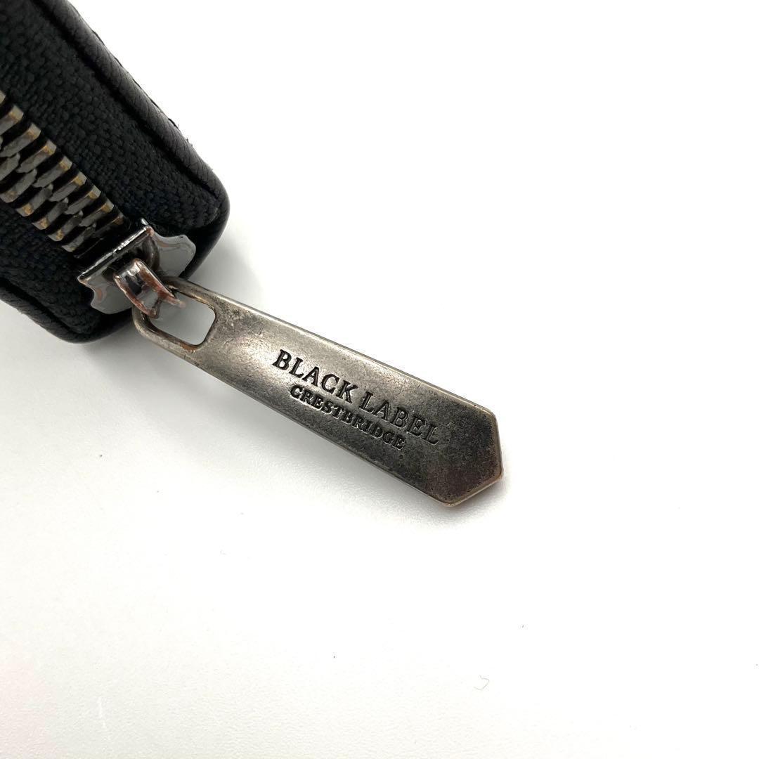 BLACKLABEL ブラックレーベル 長財布 クレストブリジ ラウンドジップ
