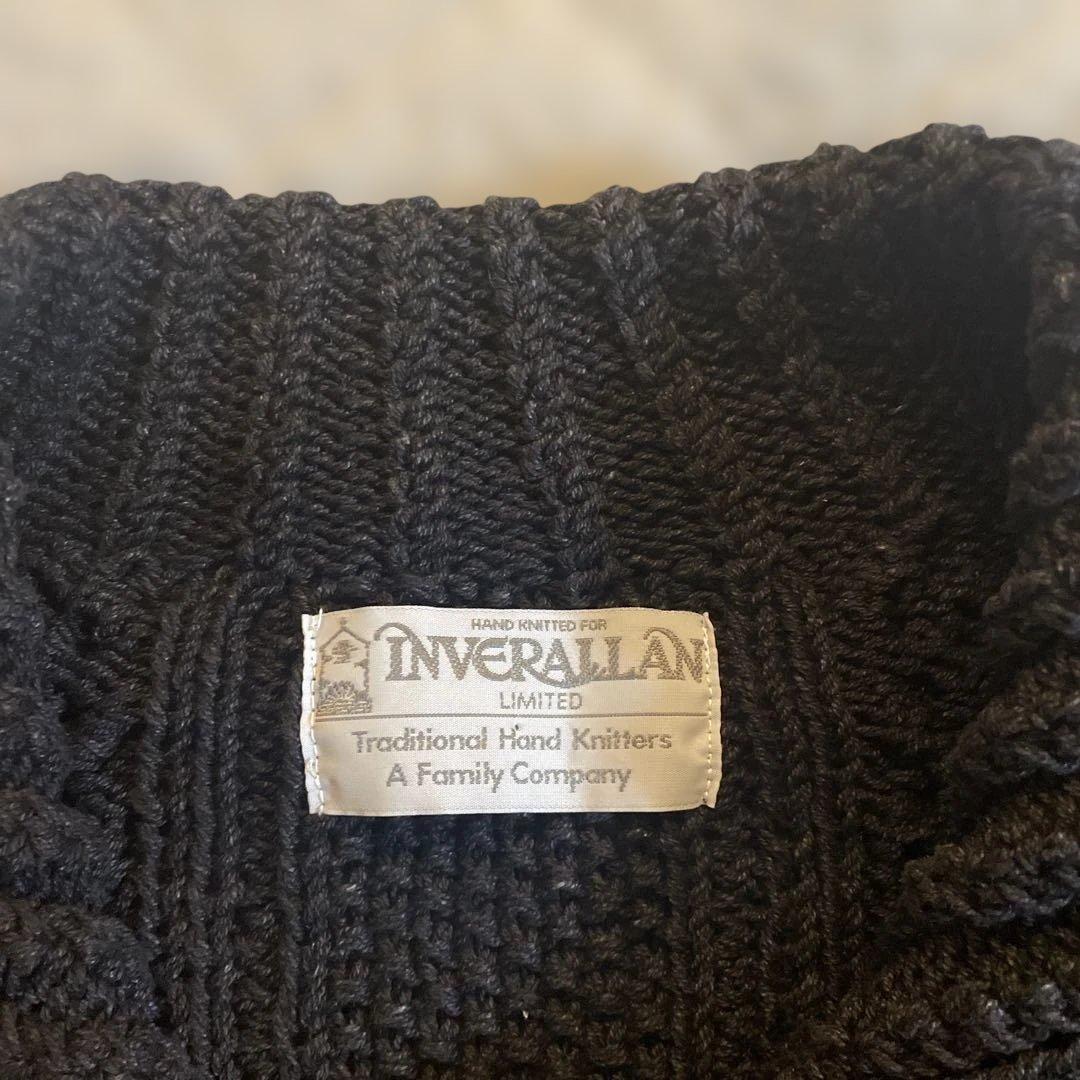 トップス INVERALLAN 3ACOTTON Black Denim46