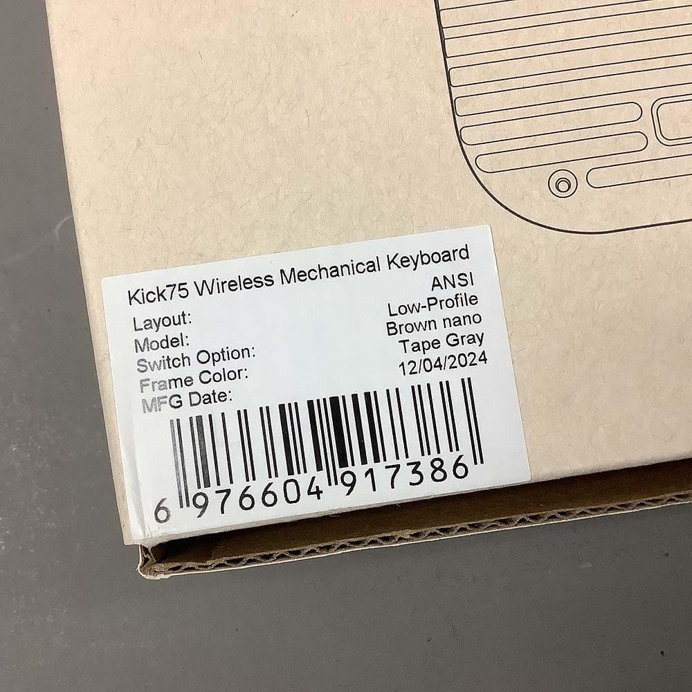 Nuphy Kick75 メカニカルキーボード Brown Nano
