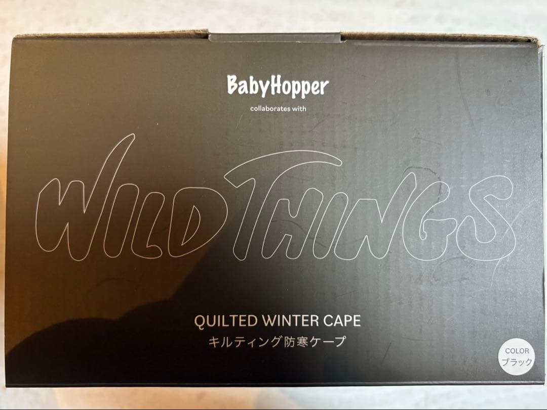 WILD THINGS キルティング防寒ケープ／ブラック