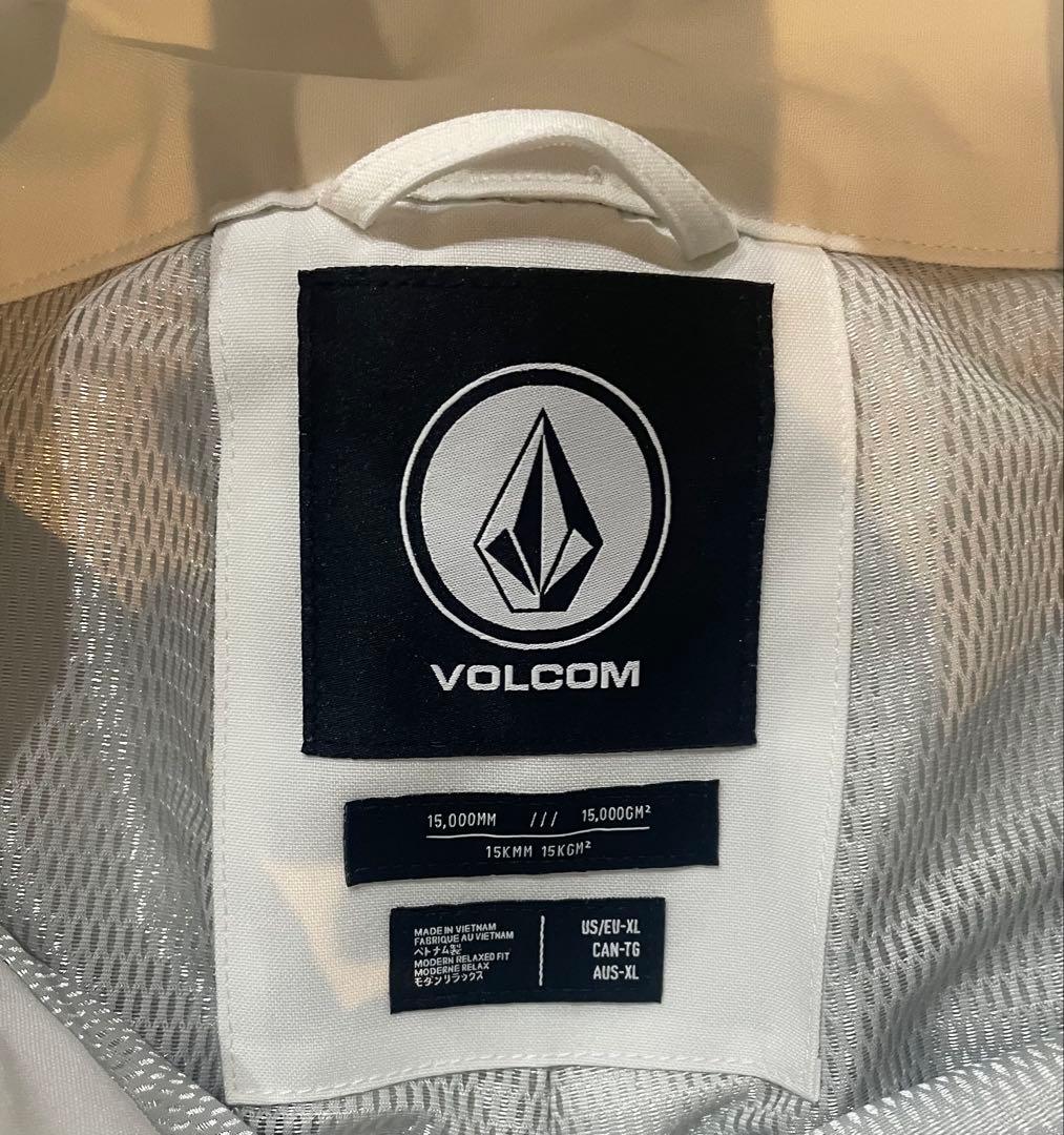VOLCOM Roan Bib Overallホワイト スノーボードウェア XL