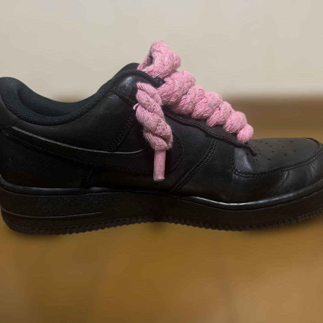 af1黒(ブラック)ロープピンク