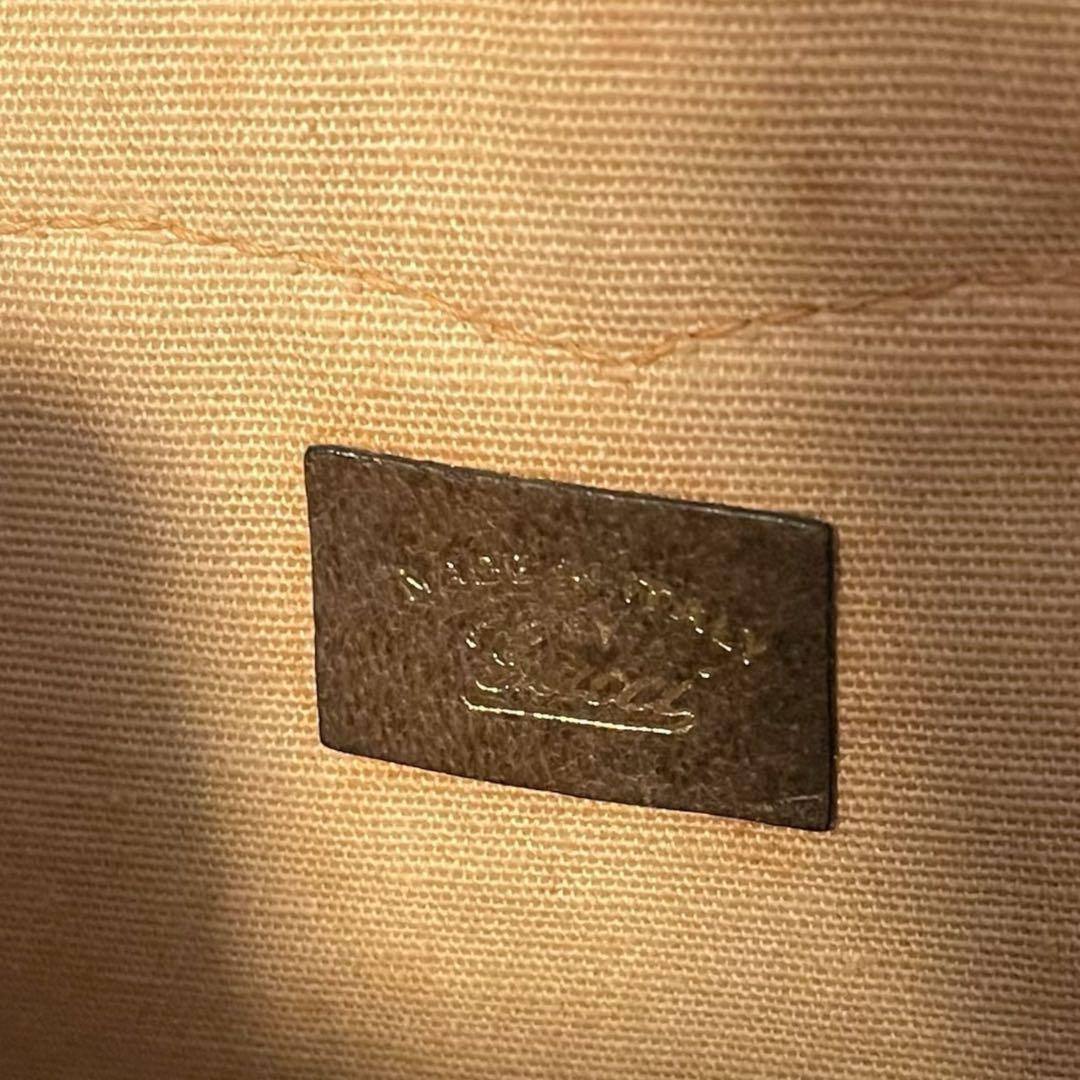 グッチ ミニボストンバッグ GGキャンバス シェリーライン