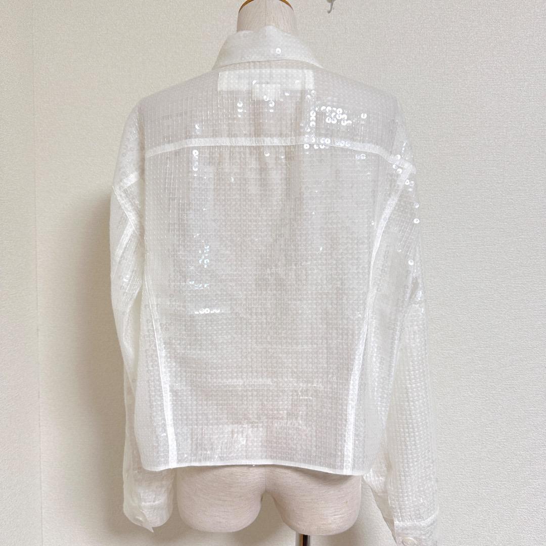 ジュンヤワタナベコムデギャルソン スパンコールジャケット (ホワイト/FREE)