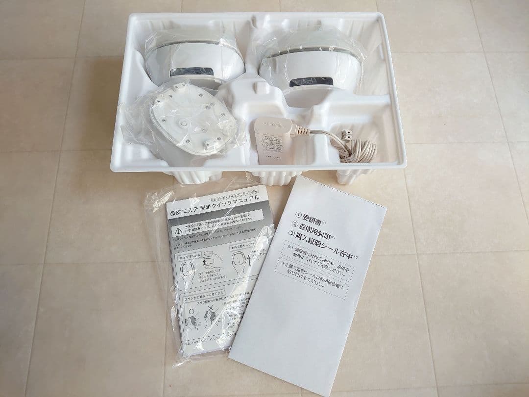 【未使用】パナソニックEH-HE0J-S 頭皮エステ スパイラル&スライド