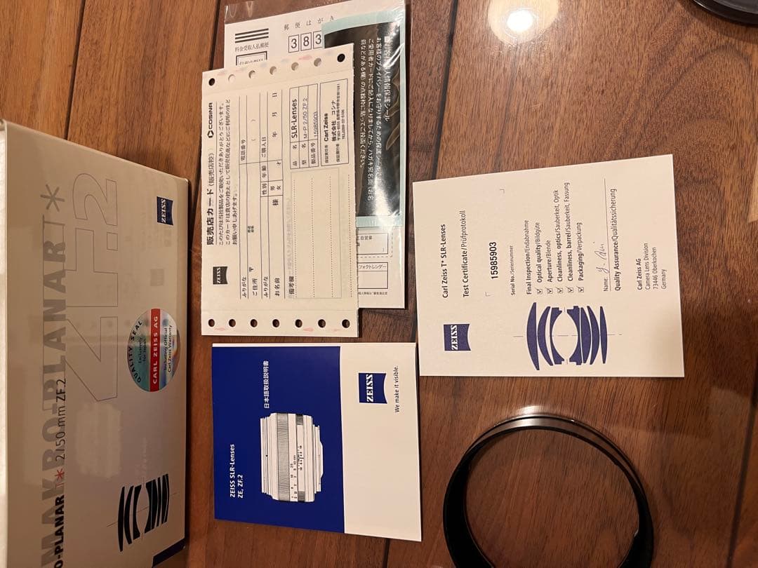 ツァイス　マクロ・プラナーMakro Planar T* 2/50ｍｍ ZF.2